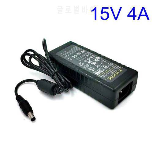 15V4A 5.5*2.5/5.5*2.1 mm switching power supply charger 15V 4A 60W AC DC Adaptor For LED Light CCTV