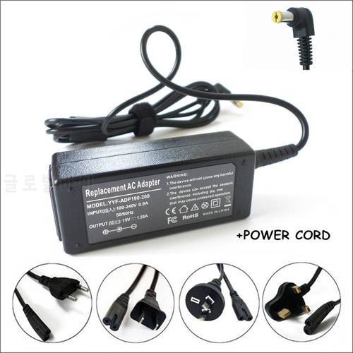 19V 1.58A 30W AC Adapter Charger For Laptop Acer Aspire One A110 A150 D150 D250 ZG5 KAV10 KAV60 D150 D250 netbook AOA 10.1