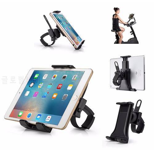 Treadmill Tablet Stand Flexible Buckle Mount Holder Indoor Gym Handlebar on Exercise Bikes Mobile Phone Bracket for iPad iPhone