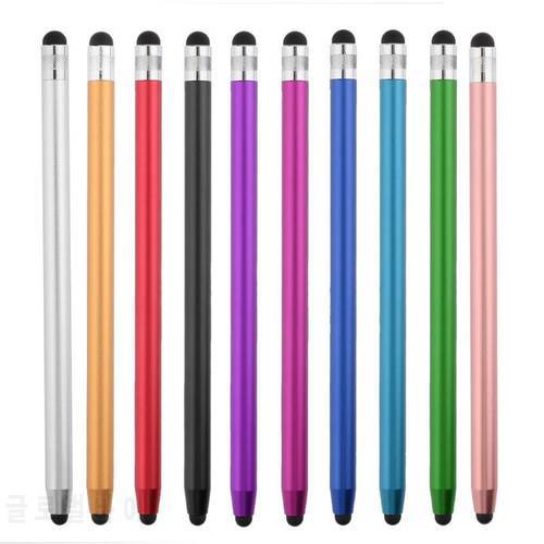10 Colors Round Dual Tips Capacitive Stylus Touch Screen Drawing Pen for Phone Smart Phone Tablet PC Computer Shipping
