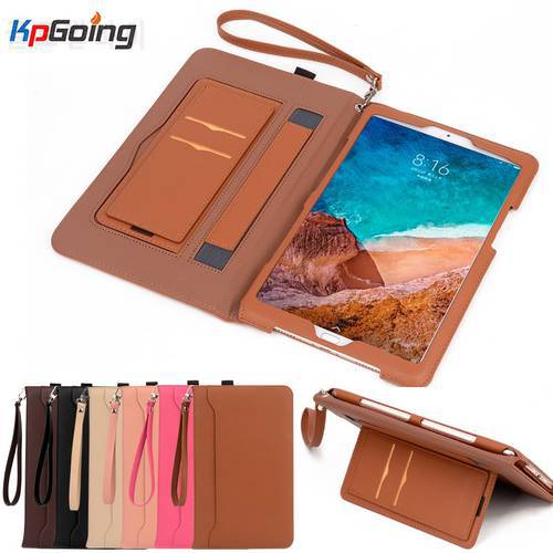 For Xiaomi Mi Pad 4 Case Shockproof Cover Premium PU Leather Business Mipad 4 Smart Tablet Xaomi Pad4 Global Case W/ Strip