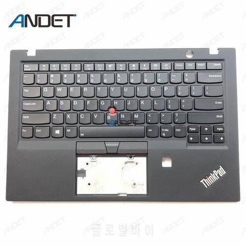 Original for Lenovo ThinkPad X1 Carbon Gen 5th 20HR 20HQ 20K4 20K3 Palmrest Cover Upper Case + US Keyboard Backlit