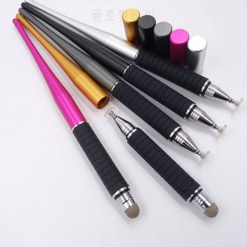 High Quality 2 In 1 Capacitive Pen Touch Screen Drawing Pen Painting Writing Stylus Assistant Tools for iPhone iPad Tablet PC