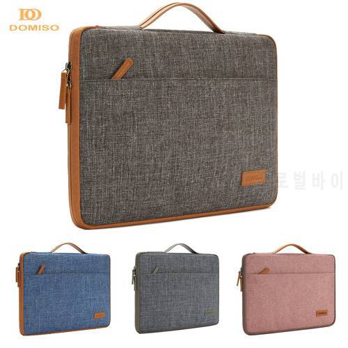 DOMISO 10 11 13 14 15.6 Inch Laptop Bag Canvas Notebook Bag Case Handbag for MacBook Microsoft Surface Lenovo HP