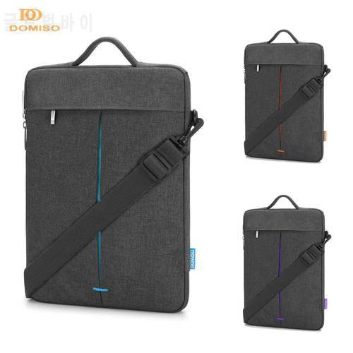 DOMISO 11 13 14 inch Water Resistant Laptop Sleeve Case Computer Messenger Shoulder Bag Notebook Briefcase