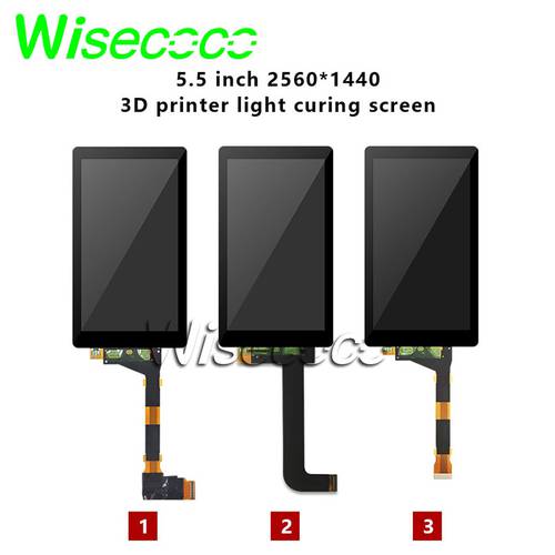 5.5 Photon S 2K LCD Light curing display screen Tempered Glass protector Removed backlight for SLA DLP 3d printer Raspberry Pi 3