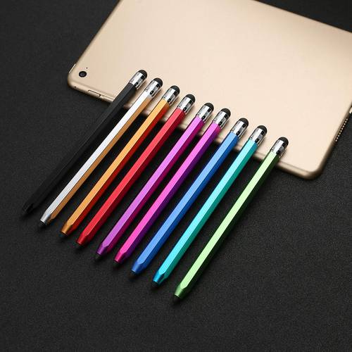 WK129 Silicone Dual Tips Capacitive Stylus Pen Touch Screen Drawing Pen for Smart Phone Tablet PC Computer Colorful Tablet Pen