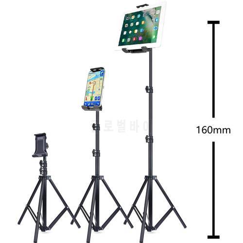 Tripod Floor Stand for iPad pro 12.9 air 2 3 4 60 To 160 cm Adjustable Tablet Mount for iPhone 12 mini pro promax mobile phone
