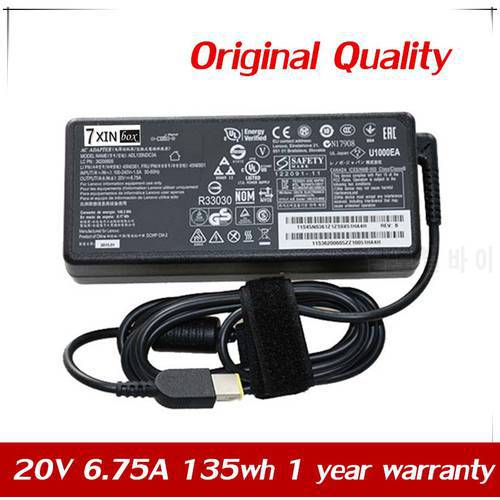 7XINbox 20V 6.75A 135wh Original ADL135NDC3A For LENOVO Y50-70 Y70-70 AC ADAPTER 36200605 45N0501 45N0361 4X20E50558 charger