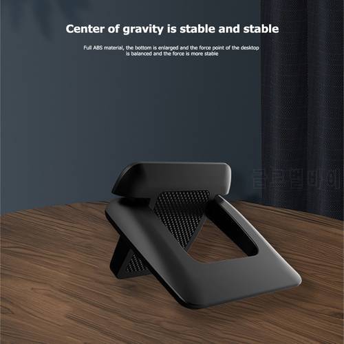 1 Pair Black Plastic Portable Mini Compact Laptop Riser Invisible Stand Foldable Universal Desktop Notebook Cooling Holder