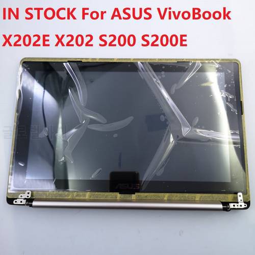 Original For ASUS VivoBook X202E X202 S200 S200E LCD Display with Touch Screen Cover Laptop Screen assembly