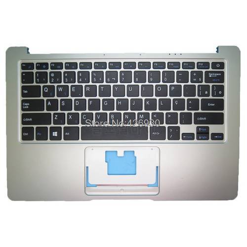 Laptop Palmrest BR keyboard For YEPO 737A P313P_A P313RY MB27716014-BZ YXT-NB93-49 Gold/silver/blue Brazilian upper case new