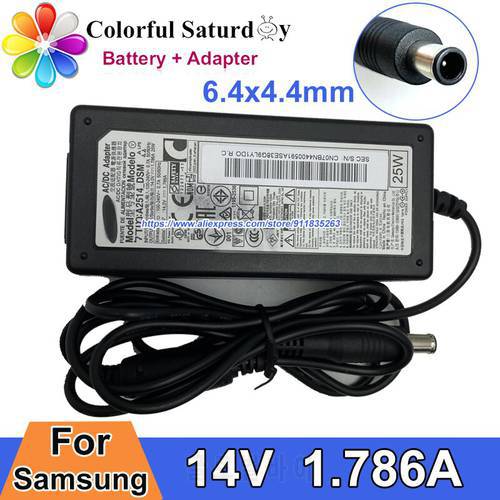 Original For SAMSUNG LCD MONITOR S22C S23C S27C S24C C27F398FWN LED-LIT S24D300H AC Adapter 14V 1.786A A2514_DSM Power Supply