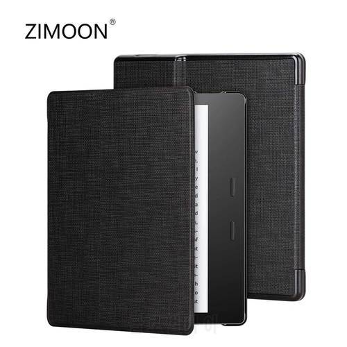 Fabric Slimshell for Kindle Oasis Premium Smart Case for Oasis 9th 2017 Magnetic Cover for Oasis 10th 2019 Protective Shell