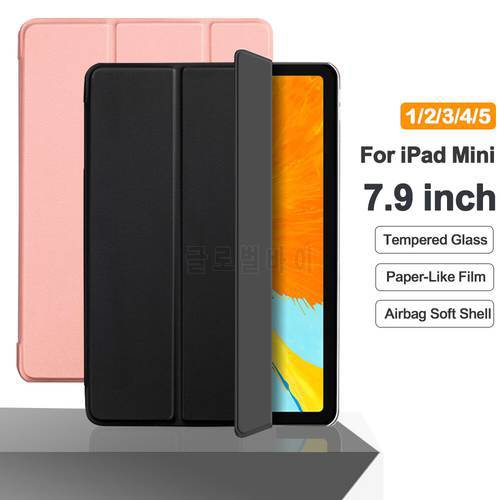 Flip Tablet Case For iPad Mini 4 5 7.9&39&39 A2124 Funda PU Leather Smart Cover For iPad Mini 1 2 3 A1489 A1432 A1538 Folio Capa