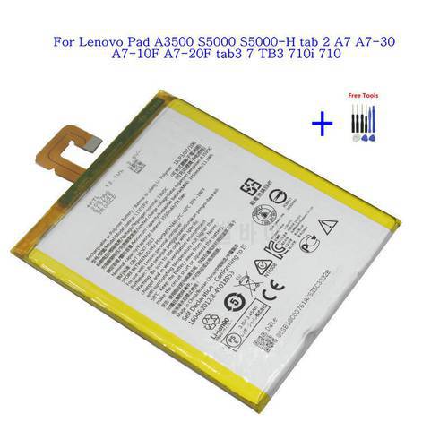 1x 3550mAh L13D1P31 Battery For Lenovo Pad A3500 S5000 S5000-H tab3 7 TB3 710i 710F tab 2 A7 A7-30 A7-10F + Repair Tools kit