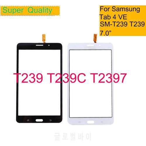 10Pcs/Lot For Samsung Galaxy Tab 4 7.0 VE SM-T239 T239 T239C T2397 Touch Screen Digitizer Front Glass Panel Sensor Touchscreen
