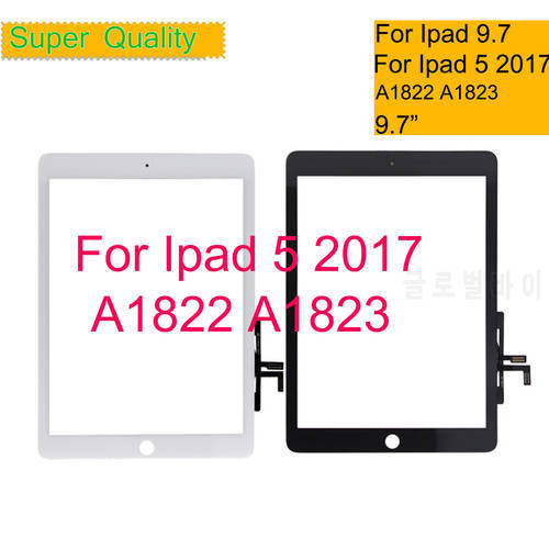 10Pcs/lot For iPad 9.7 2017 A1822 A1823 Digitizer Front Glass Panel For New iPad 5 2017 Touch Screen Sensor Lens Replacement
