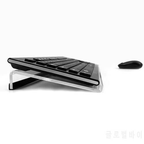 Acrylic Keyboard Rack Transparent Tilted Computer Keyboard Display Holder Portable Fingerboard Holder Stand Riser