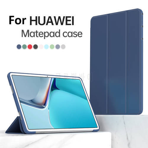Case For Huawei MatePad Mate Pad 10.4 10 4 2022 Folding Stand Soft TPU Back for Funda MatePad 12.6 T10 T10S Pro 10.8 Capa Cover