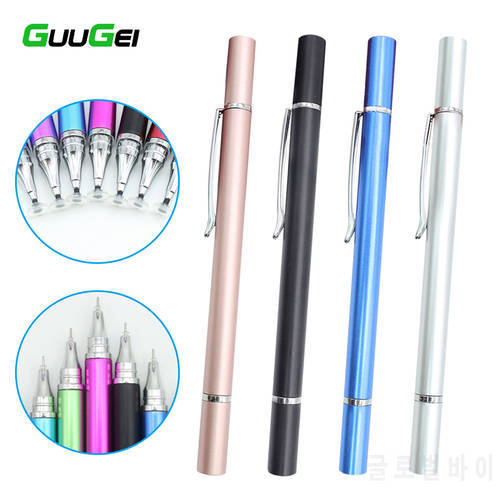 2 In 1 Tablet Touch Pen Universal Capacitive Stylus Pen For Ipad Android Smartphone Drawing Touch Screen Stylus Pencil With Hook