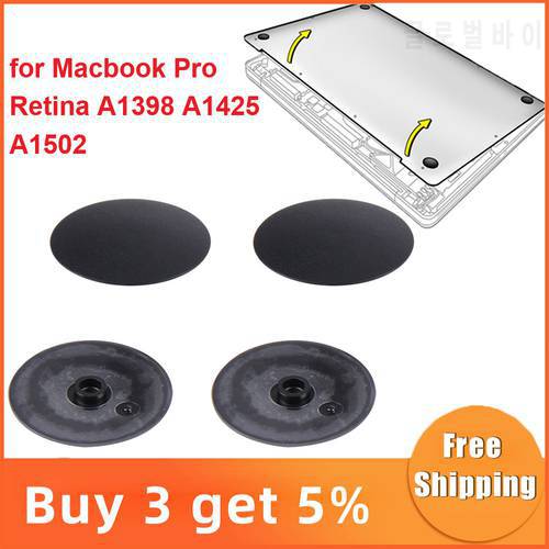 4pcs Laptop Foot Pad for Apple Macbook Pro Retina A1398 A1425 A1502 Bottom Case Rubber Feet Foot Replacement Laptop Accessories