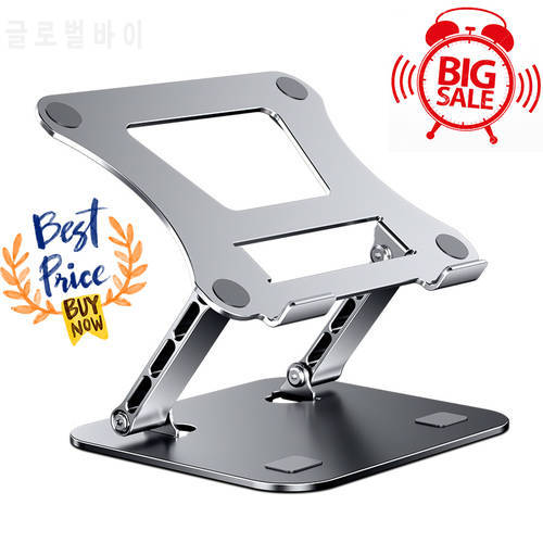 Portable Laptop Stand Aluminium Foldable Notebook Support Laptop Base For Macbook Holder Adjustable Bracket Computer Accessories