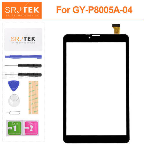 For GY-P8005A-04 Display Tablet PC External Capacitive Touch Screen Digitizer Assembly Replacement Outer Glass Sensor Panel