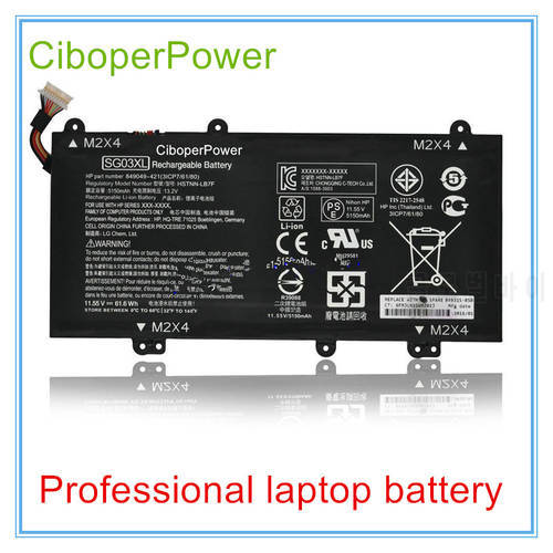laptop battery for 849314-856 M7-u009dx TPN-I126 Series 849314-850 HSTNN-LB7E SG03XL