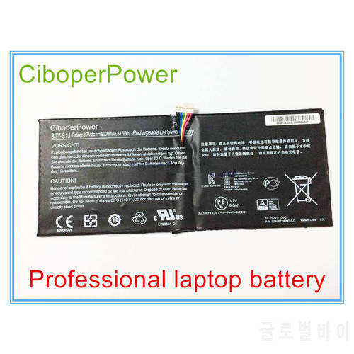 Original Laptop Battery For BTY-S1J Battery For W20 3M-013US 11.6-Inch Tablet 3.7V 9000mAh