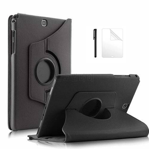 360 Rotaing PU Leather For P550 SM-T550/T555 SM-P550 Tablet Case Cover For Samsung Galaxy Tab A 9.7 inch T550 T555 Case + Film
