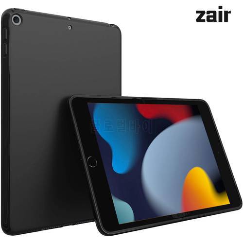 Silicone Case For Apple iPad 10.2 7th 8th 9th Generation Flexible Bumper Back Cover For iPad 7 8 9 2019 2020 2021 Black Shell
