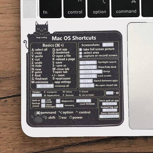 Windows PC Reference Keyboard Shortcut Sticker Adhesive for PC Laptop Desktop Rainbow Cheat Sheet Sticker