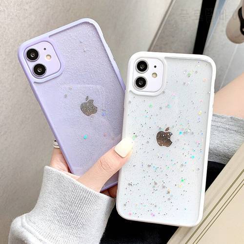 Twinkle Candy Case For IPhone 13 12 11 Mini Pro Max XS X XR 7 8 6 6S SE 2020 Soft Shockproof Transparent Phone Cases Cover
