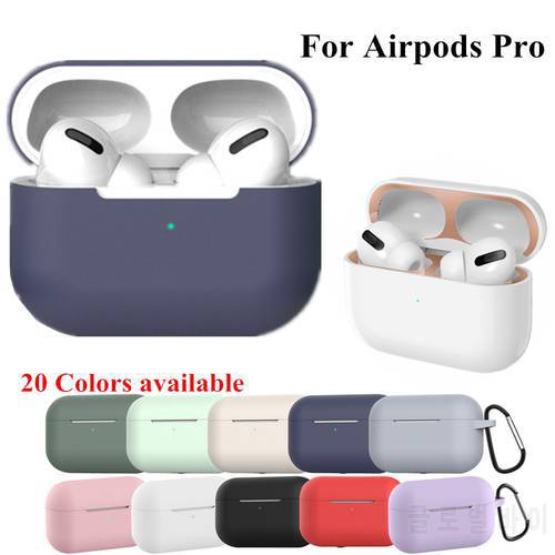 Silicone CoverFor Apple Airpods Pro Case Bluetooth Sticker Case For Airpod 3 For Air Pods Pro Earphone Accessories Skin Funda