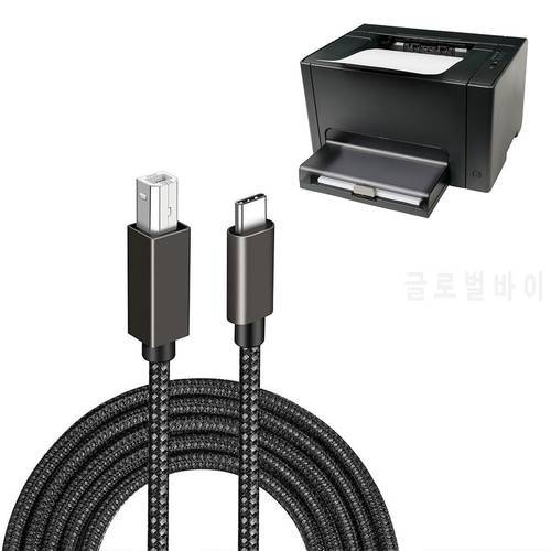 Type-c To Usb B 2.0 Printer Cable 1.5m / 2m Scanner Cord Compatible For Notebook Exclusive Printing Cable Shipping