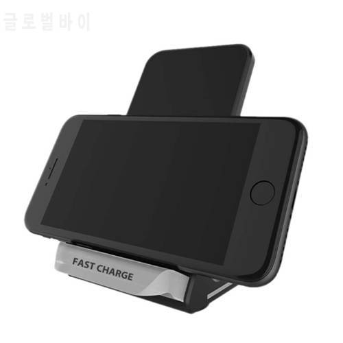 2-Coil QI Wireless Fast Charging Pad Holder for X 8 Plus Note8 S8 LX0B