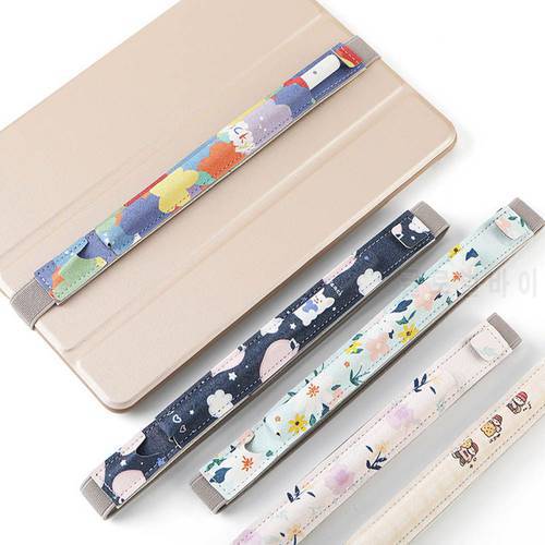 For Apple Pencil Tablets Pen Bags Stylus Pen Cover Tablet Touch Cover Pencil Case Flexible Leather Protective Pouch With Sticker