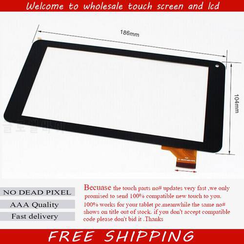 7 inch Touch Screen Digitizer Glass For Bravis NP72 touch panel for free shipping