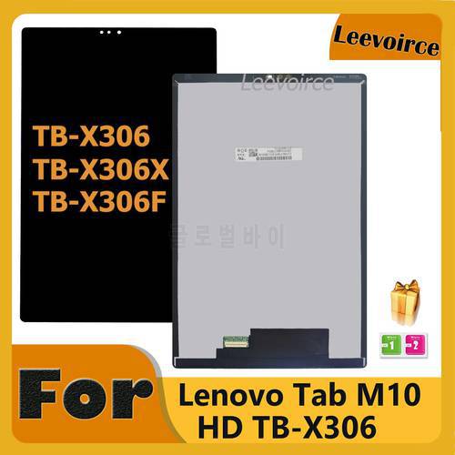 Original For Lenovo Smart Tab M10 HD 2nd Gen TB-X306X TB-X306F TB-X306V LCD Display Touch Screen Replacement 100% Tested Tablet