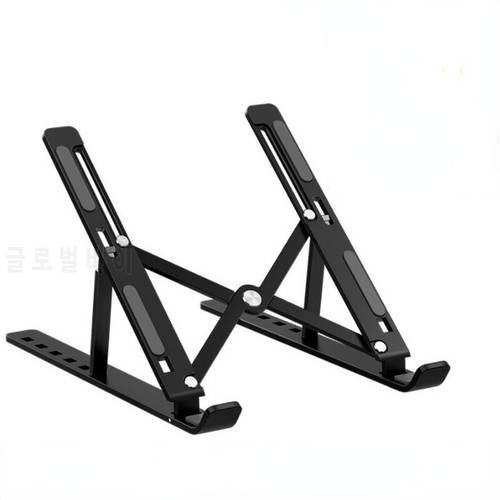 1pc Foldable Laptop Stand Aluminium Tablet Holder Portable Laptop Tablet Stand Rack Computer Support