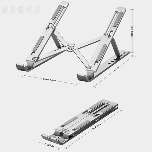 Portable Laptop Stand Aluminum Notebook Support Computer Bracket Holder Accessories Foldable Lap Top Base For Pc Macbook Air