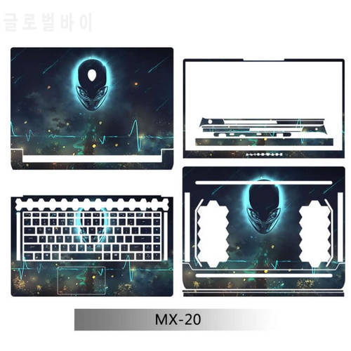 KH Laptop Cartoon 2list Sticker Skin Decals Cover Protector Guard for Alienware X15 R1 (2021) 15“