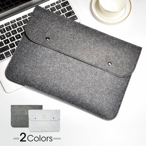 2022 New Laptop Buckle Felt Sleeve Bag 11 12 13 14 15 Inch For Macbook Air Retina Shell for HuaWei HP Dell XiaoMi MateBook Case