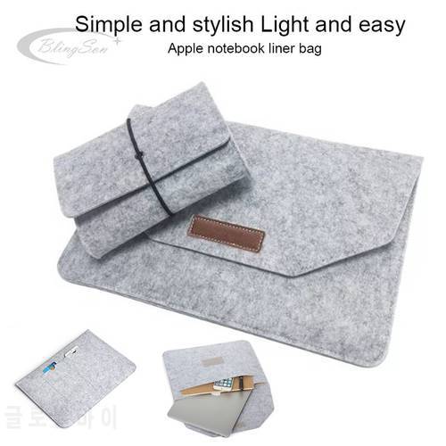 Soft Felt Sleeve Bag For Apple Macbook Air 13 Laptop Bag for Macbook Pro 13.3 Notebook Case Cover for All laptop 13 inch Bags