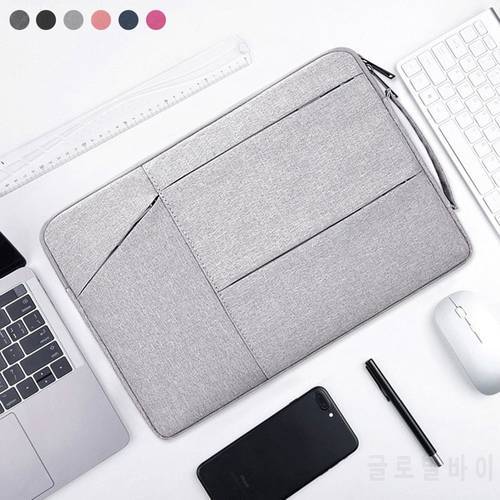 Polyester Dual Zipper Large Capacity Sleeve Case Shockproof Laptop Bag Notebook Cover For MacBook HP Dell Lenovo