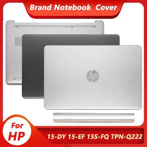 New Laptop Top Case For HP 15-DY 15T-DY 15-EF 15S-FQ TPN-Q222 LCD Back Cover Hinge Cover Bottom Case Rear Lid Top Case Silver
