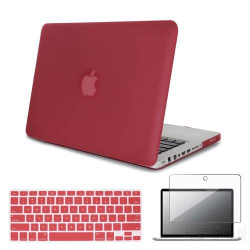 Laptop Case for Apple Macbook Air 13/11/Pro 13/15 Inch Hard Shell Protector Case + Keyboard Cover + Screen Protector