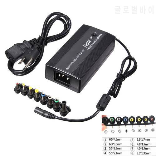 100W Universal 15~24V Universal Adjustable Power Adapter For Laptop In Car DC Charger Notebook AC Adapter Power Supply With USB
