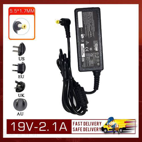 New 19V 2.1A 40W 5.5*1.7MM AC Power Adapter compatible For Acer laptop netbook charger